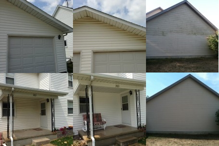 Vinyl Siding House Wash and Gutter Cleaning in Effingham, IL